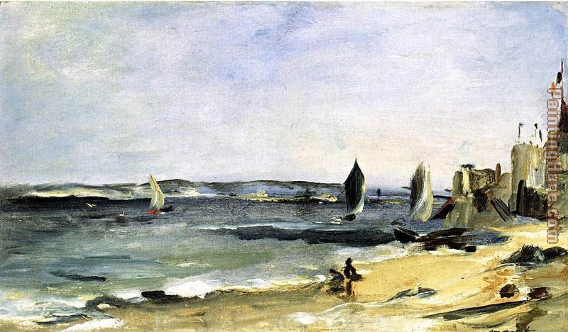 Seascape at Arcachon painting - Edouard Manet Seascape at Arcachon art painting